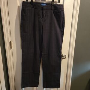 Men's Black Pinstripe Pants